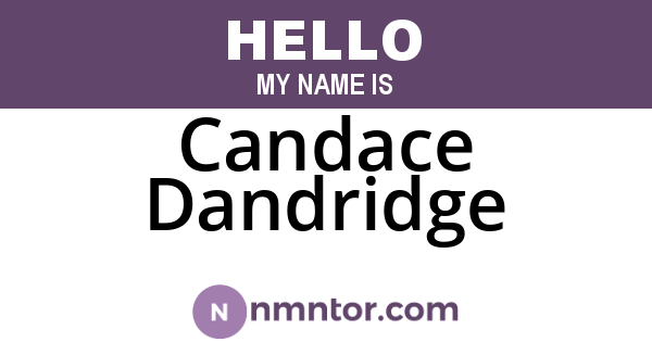 Candace Dandridge