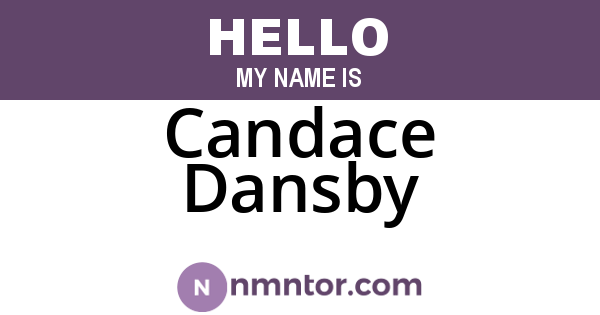 Candace Dansby