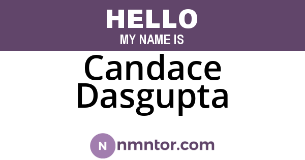 Candace Dasgupta