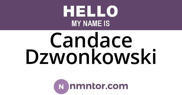 Candace Dzwonkowski