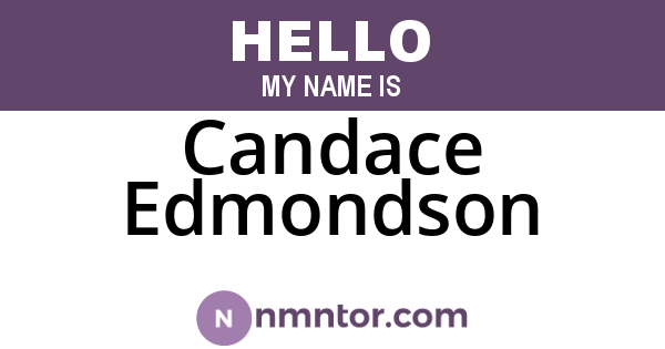 Candace Edmondson