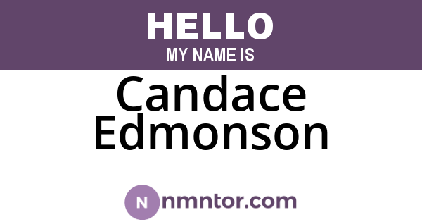 Candace Edmonson