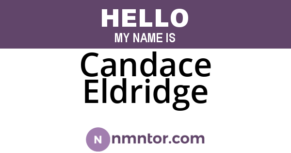 Candace Eldridge