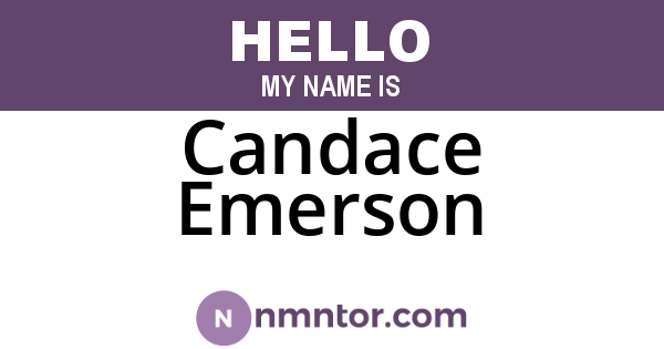 Candace Emerson