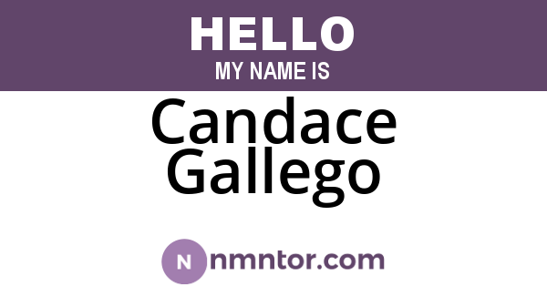 Candace Gallego
