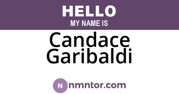 Candace Garibaldi