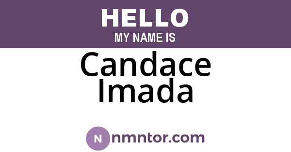 Candace Imada