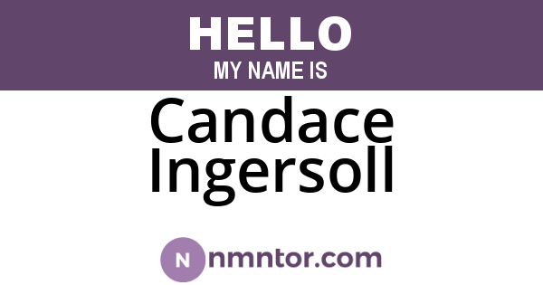 Candace Ingersoll