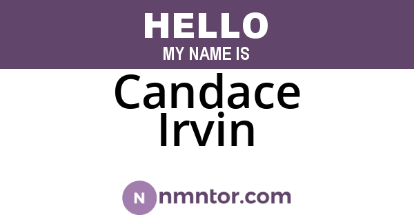 Candace Irvin