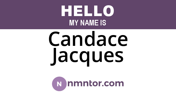 Candace Jacques