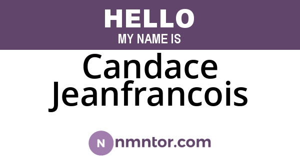 Candace Jeanfrancois