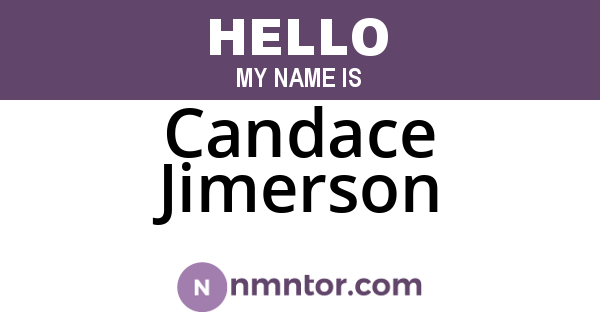 Candace Jimerson