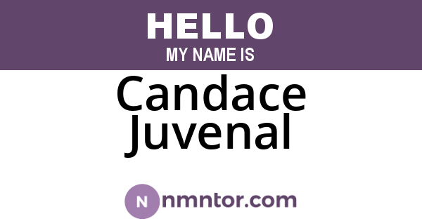 Candace Juvenal
