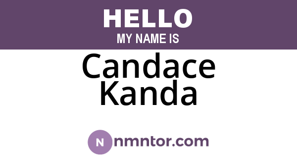 Candace Kanda