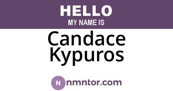 Candace Kypuros