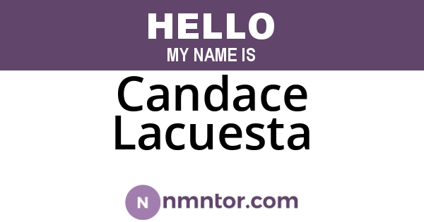 Candace Lacuesta