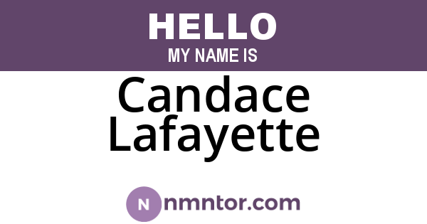 Candace Lafayette