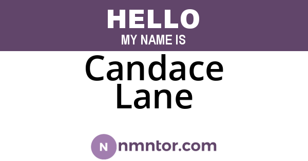 Candace Lane