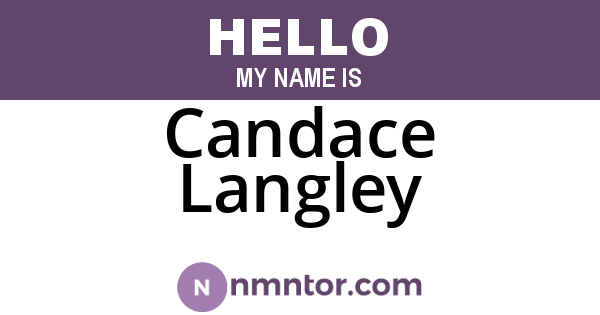 Candace Langley