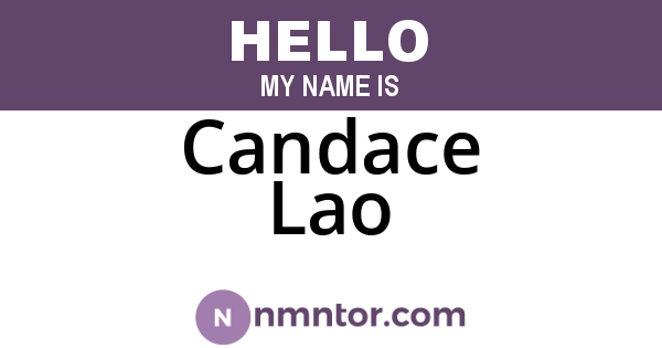Candace Lao