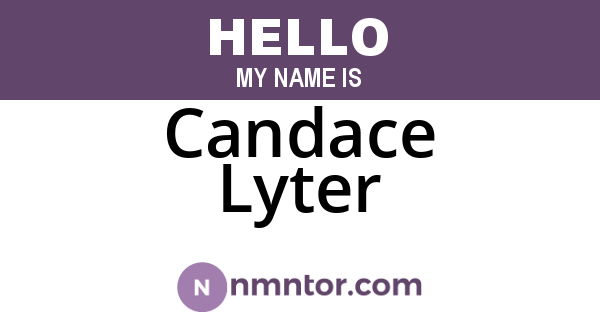 Candace Lyter