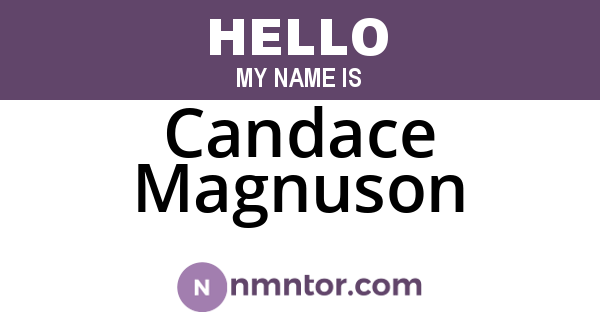 Candace Magnuson