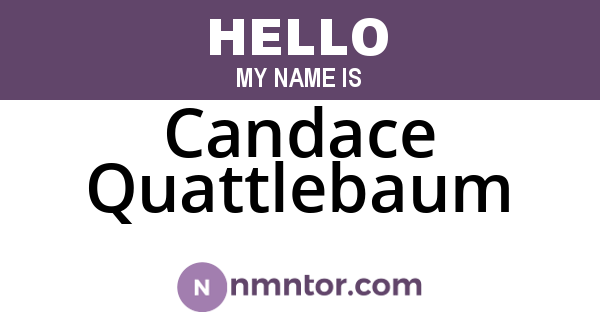 Candace Quattlebaum