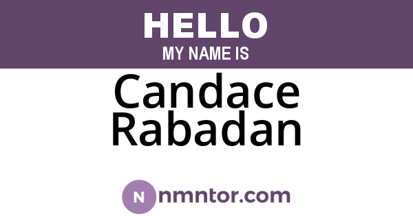 Candace Rabadan