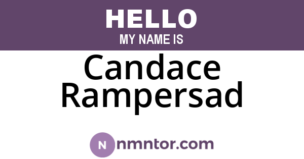 Candace Rampersad