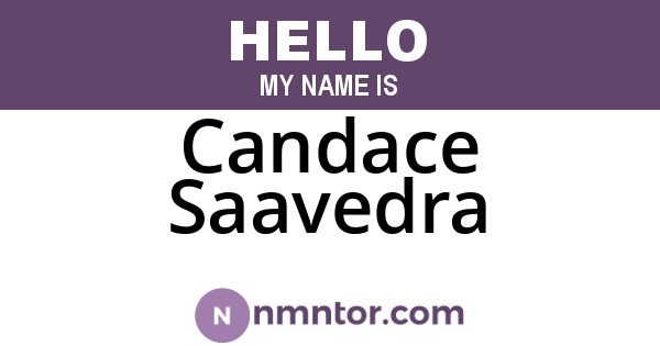 Candace Saavedra