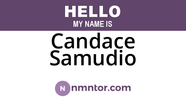 Candace Samudio