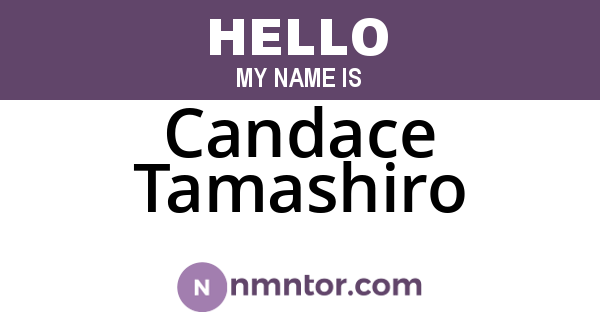 Candace Tamashiro