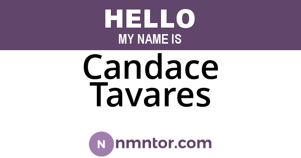 Candace Tavares