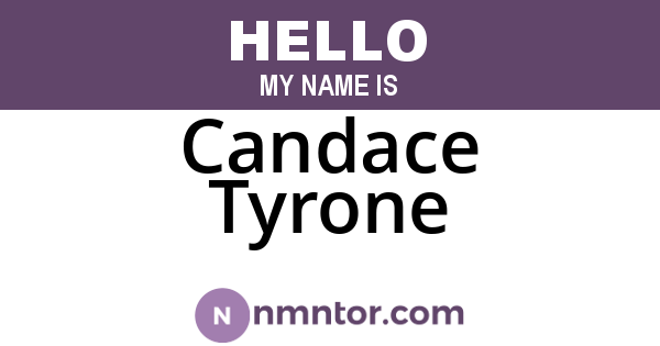 Candace Tyrone