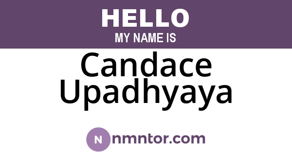 Candace Upadhyaya