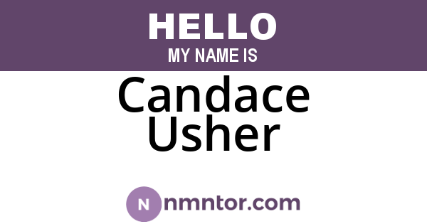 Candace Usher