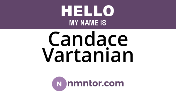 Candace Vartanian