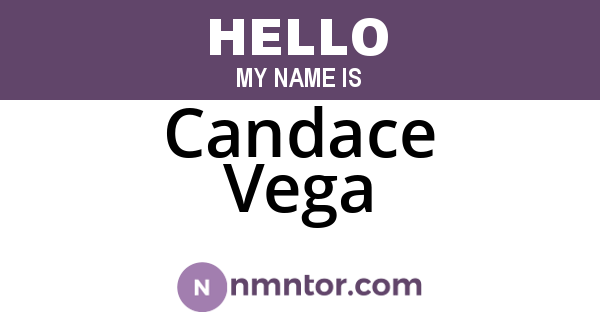 Candace Vega