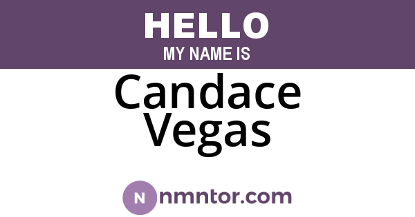 Candace Vegas