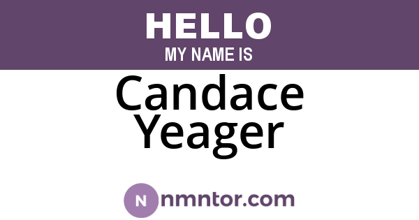 Candace Yeager