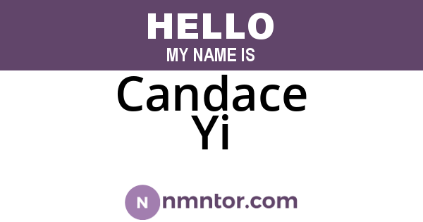 Candace Yi