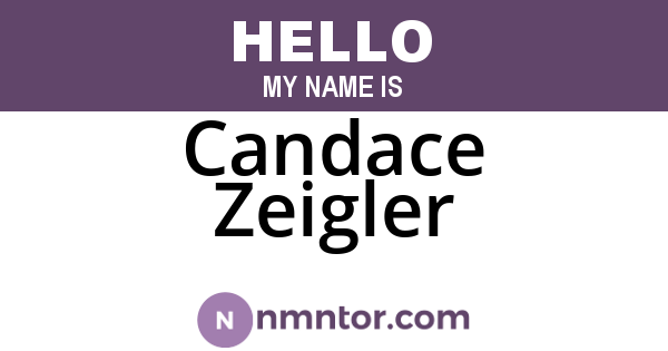 Candace Zeigler