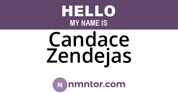 Candace Zendejas