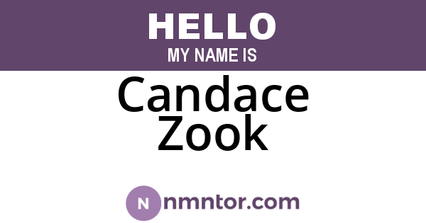 Candace Zook