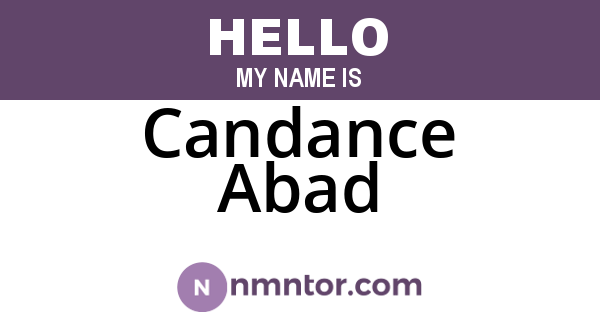 Candance Abad