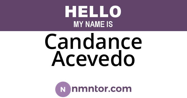 Candance Acevedo