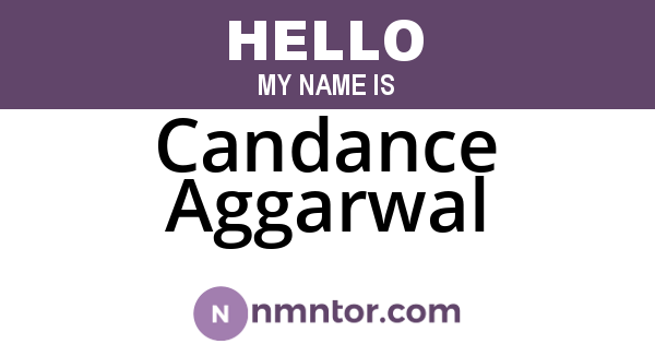 Candance Aggarwal