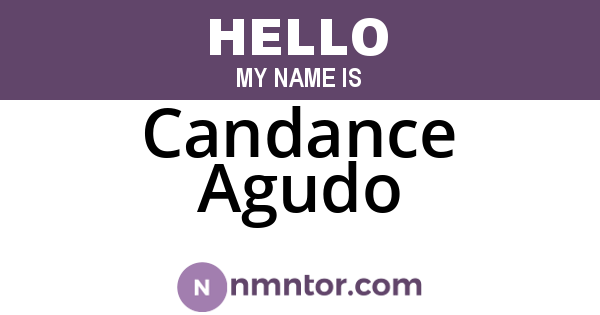 Candance Agudo
