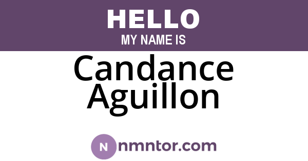 Candance Aguillon