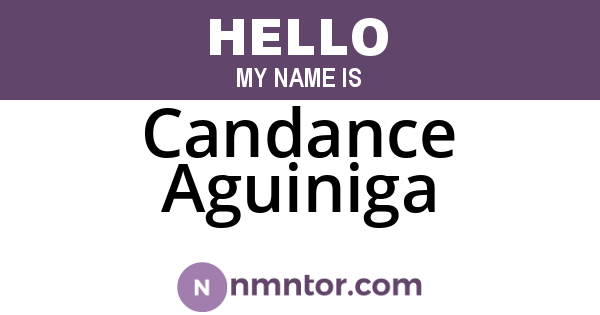 Candance Aguiniga